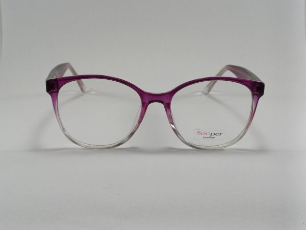 عینک بلوکات مخصوص مطالعه و کامپیوتر  رنگ بنفش با جلد و دستمال