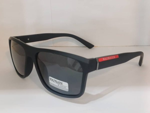 عینک آفتابی پلاریزه matrix طرح پرادا رنگ مشکی مات